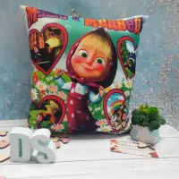 Подушка детская "Маша и медведь"
