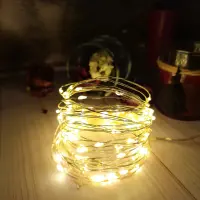 Светодиодная гирлянда роса, (30 LED) 2 режима свечения, от батареек 