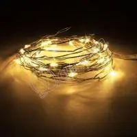 Гирлянда Роса (Белый теплый) 20 LED  на батарейках