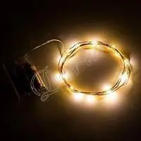 Гирлянда Роса (Белый теплый) 20 LED  на батарейках