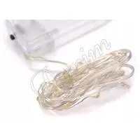 Гирлянда Роса (Белый теплый) 20 LED  на батарейках