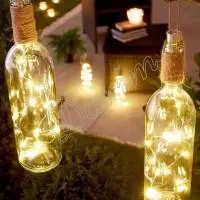 Гирлянда Роса (Белый теплый) 20 LED  на батарейках