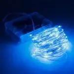 Гирлянда Роса (голубой) 50 LED  на батарейках