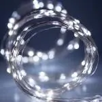 Гирлянда Роса (Белый холодный) 50 LED  на батарейках