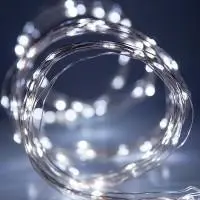 Гирлянда Роса (Белый холодный) 50 LED  на батарейках