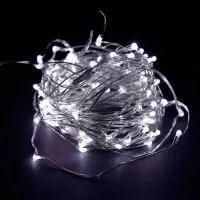 Гирлянда Роса (Белый холодный) 50 LED  на батарейках
