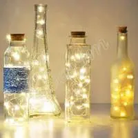 Гирлянда Роса (Белый холодный) 50 LED  на батарейках