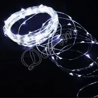 Гирлянда Роса (Белый холод.) 100 LED  на батарейках