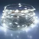 Гирлянда Роса (Белый холод.) 100 LED  на батарейках