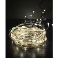 Гирлянда Роса (Белый холод.) 100 LED  на батарейках