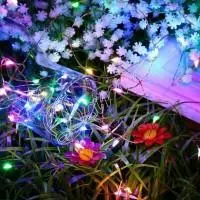 Гирлянда Роса (Мульти) 100 LED  на батарейках