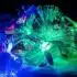 Светодиодная гирлянда «Цветы» сиреневые 28 LED