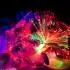 Светодиодная гирлянда «Цветы» сиреневые 28 LED