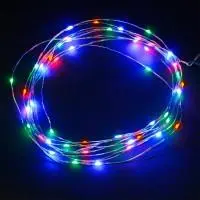 Гирлянда Роса (Мульти) 20 LED  на батарейках