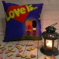 Подушка светящаяся "Love is"