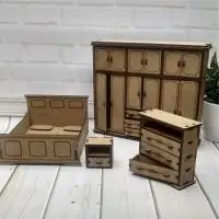 Набор игрушечной мебели "Спальня 2"
