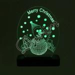 3D светильник «Merry Christmas»